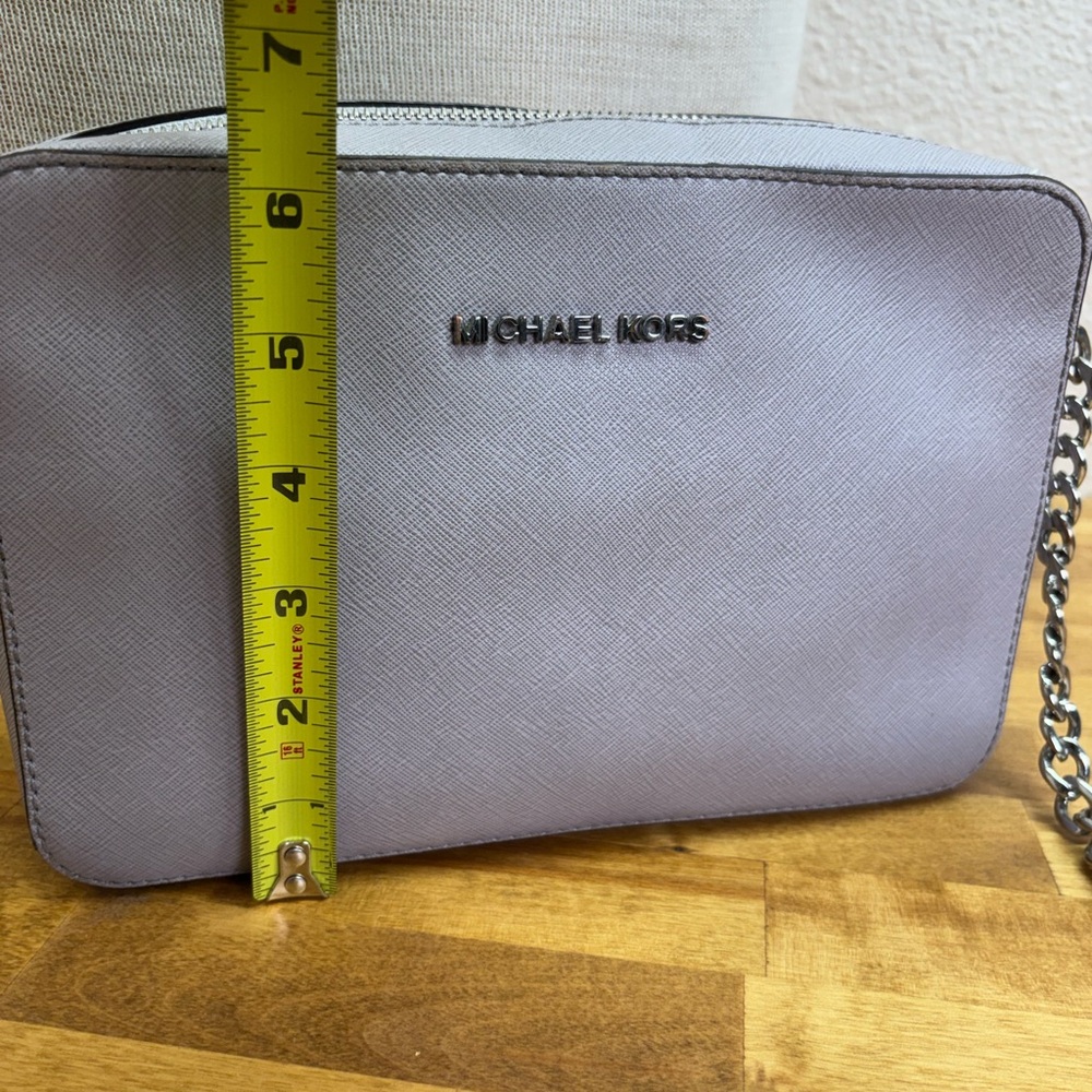 Michael Kors Pale Blue Saffiano Leather Crossbody and Matching Wallet Set - Picture 15 of 16